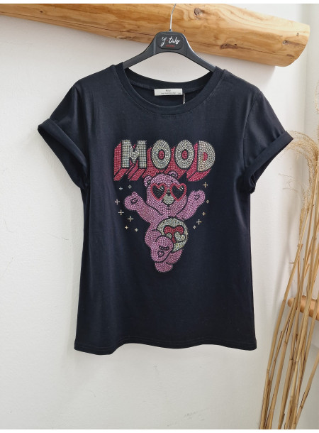 T-shirt Mood 2220 czarny