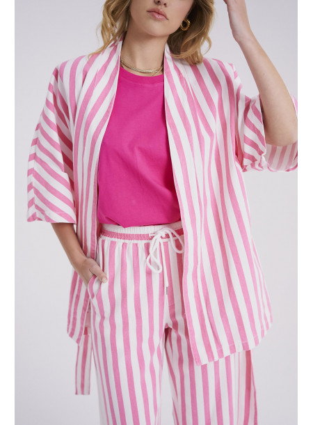 Oversized jacket J650 pink