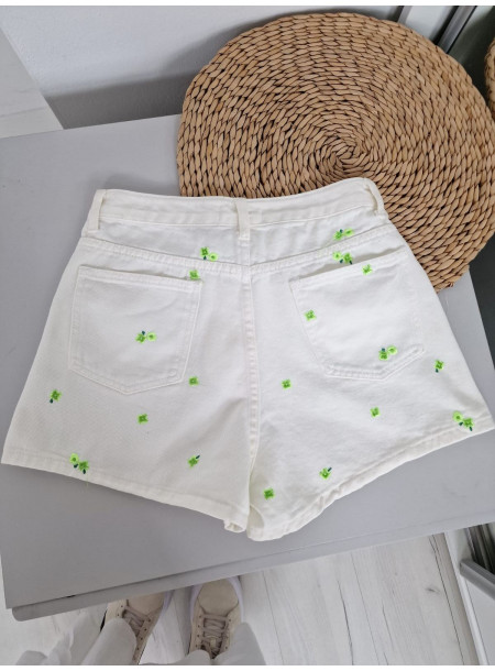 Szorty jeans kwiaty 1901 2