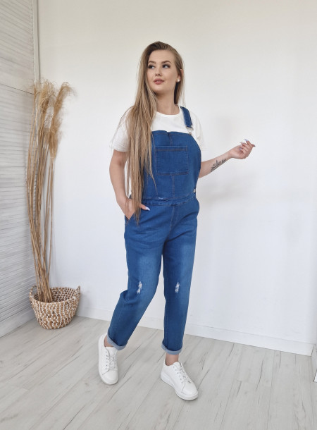 Spodnie ogrodniczki 2600 ciemny jeans 2