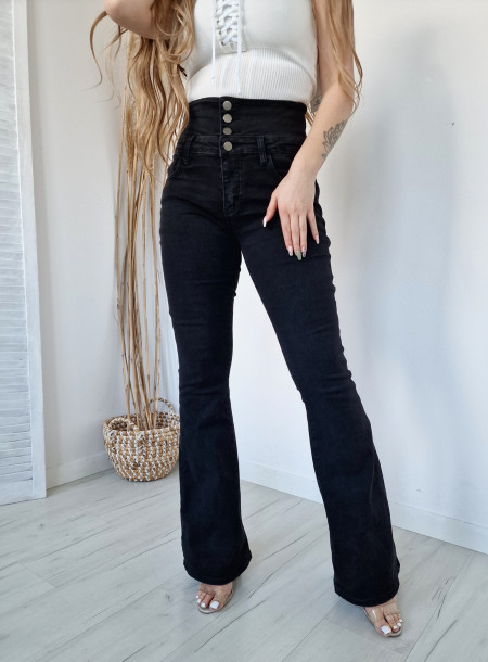 Spodnie jeans 8086 czarne