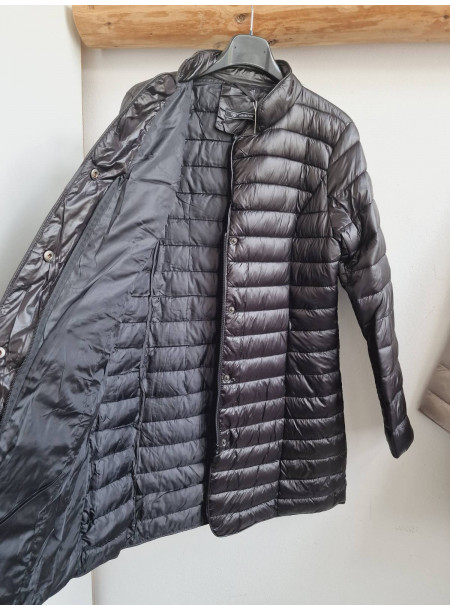 Pikowany płaszcz przejściówka 20072 granatowy