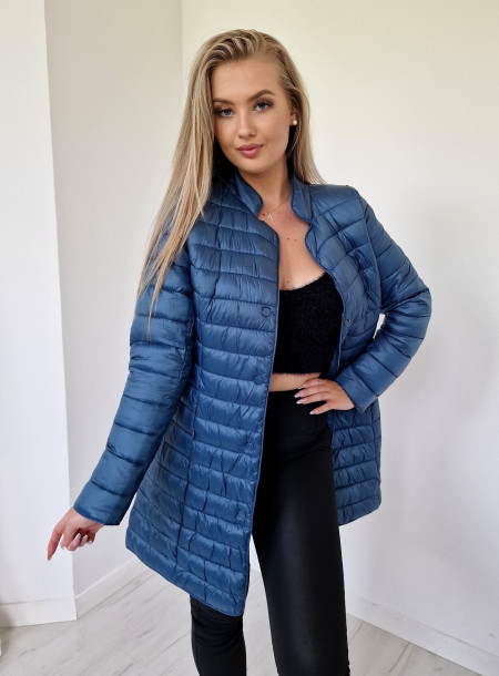 Pikowany płaszcz przejściówka 20072