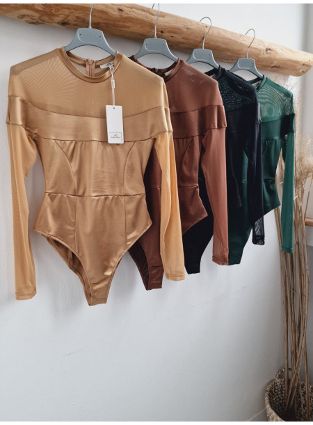Body z siateczką 1468 brązowe