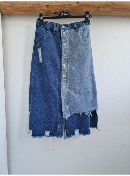 Spódnica jeans J1958 niebieska