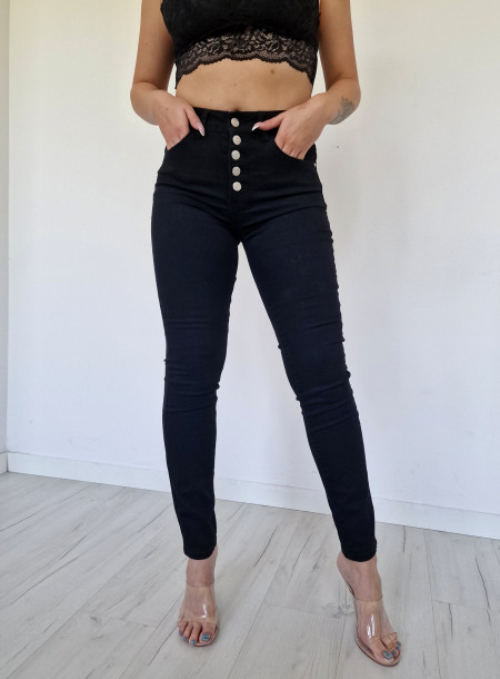Klasyczne spodnie jeans 3057 czarne