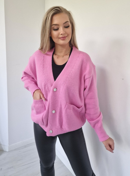 Sweter oversize OP11 różowy