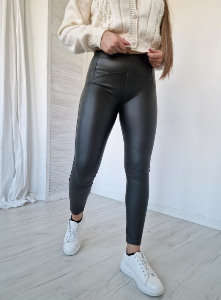 Ocieplane legginsy 659 khaki