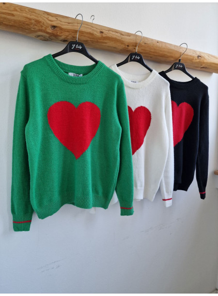 Sweter Heart 3387 green 2