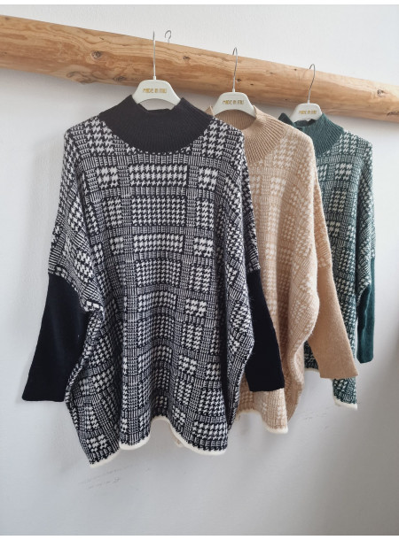 Sweter pepitka 0170
