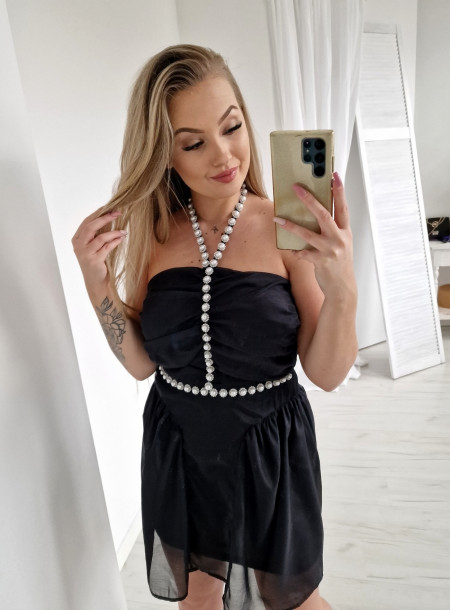 Elegancka sukienka 8853 czarna