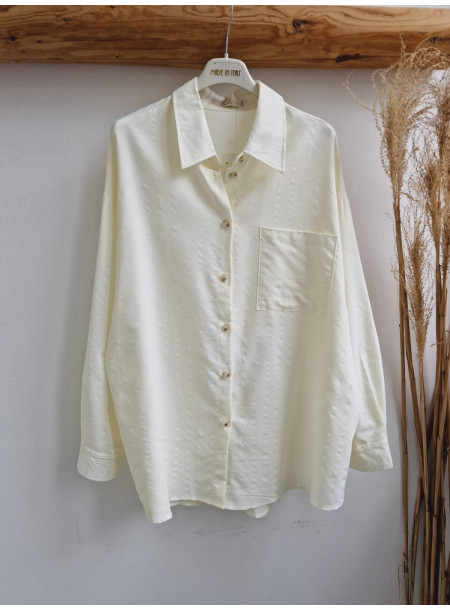 Oversize shirt 13244 cream 2
