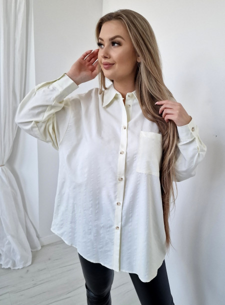 Oversize shirt 13244 cream
