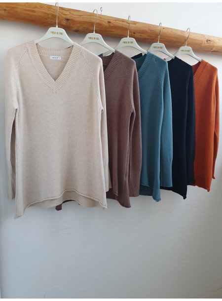 Sweter classic 20709 pomarańczowy