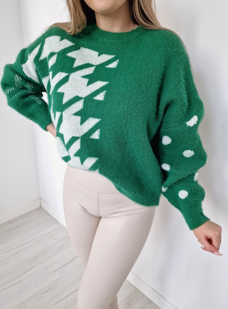 Alpakowy sweter oversize CR-255