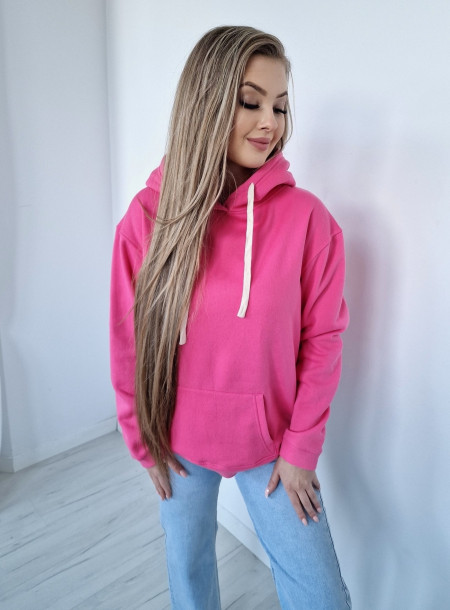 Basic bluza kangur FA05 różowa