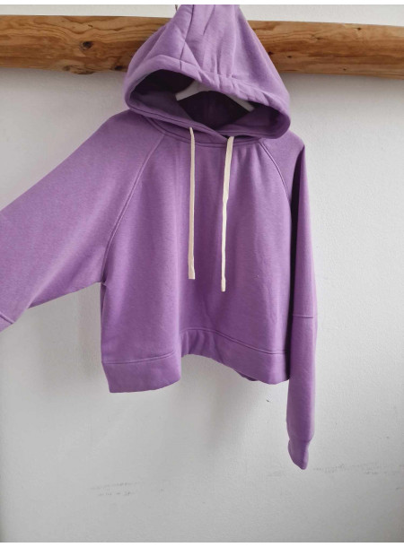 Basic bluza kangur FA07 fioletowa 2