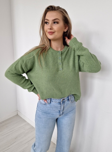 Sweter oversize 3115 zielony