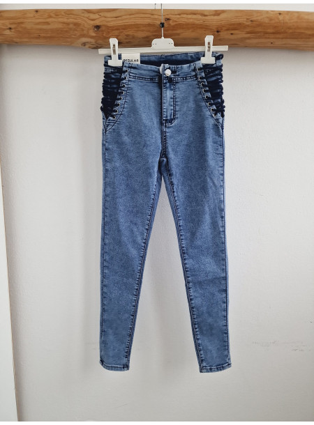 Spodnie jeans 7924 niebieskie