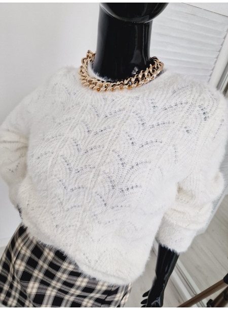 Ażurkowy sweter C093