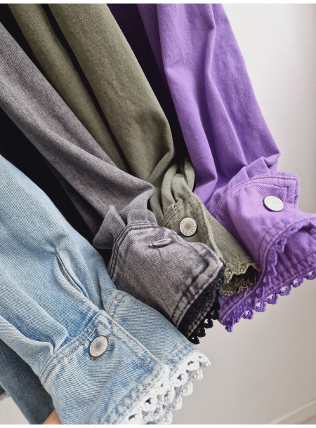 Koszula jeans J0548 khaki