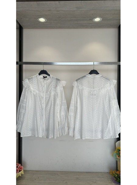 Bawełniana koszula ZG037 biała