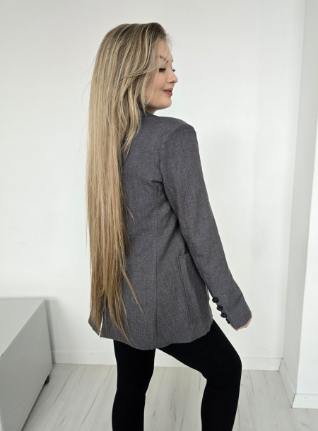 Elegancka marynarka B9137 szara