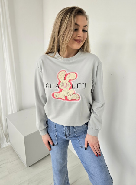Bawełniana bluza 857 niebieska