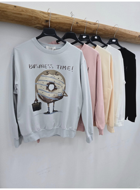 Bawełniana bluza 839 niebieska