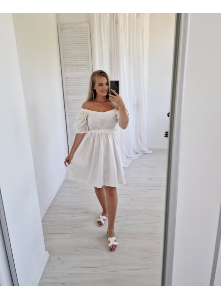 Sukienka Mochy 9376 biała