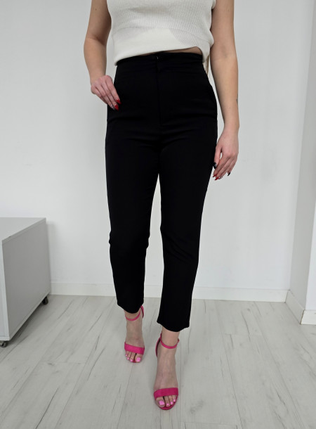 Eleganckie spodnie cygaretki B1331 czarna
