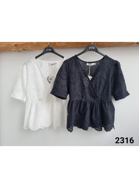 Bluzka haft 2316 czarna