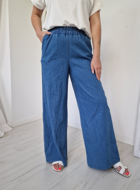 Spodnie jeans 6267 niebieskie