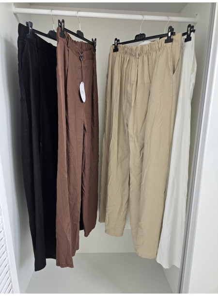 Spodnie len Size+ 7192 2