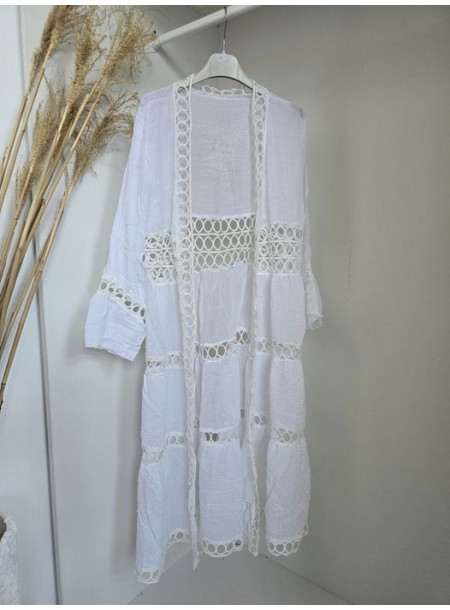 Narzutka boho 106 biała