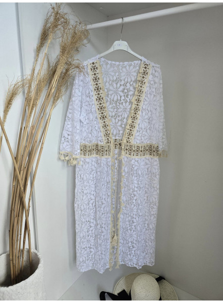 Narzutka boho 104 biała