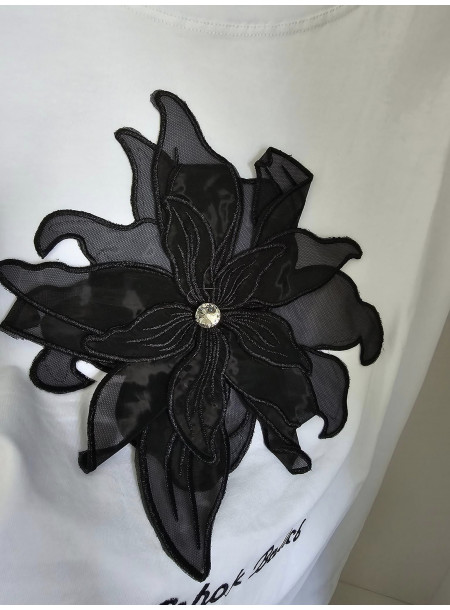 T-shirt kwiat S263 2