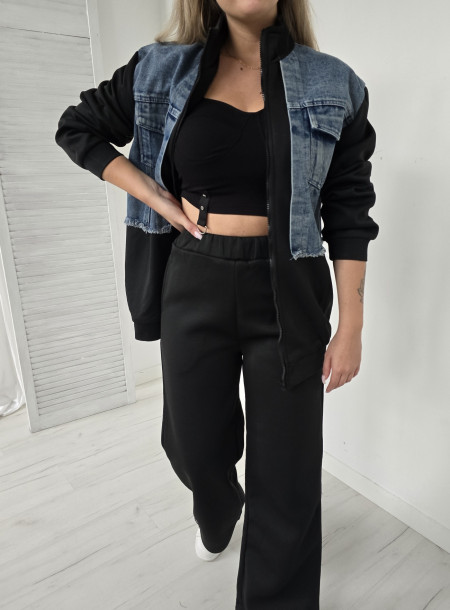 Spodnie dresowe 88131 czarne