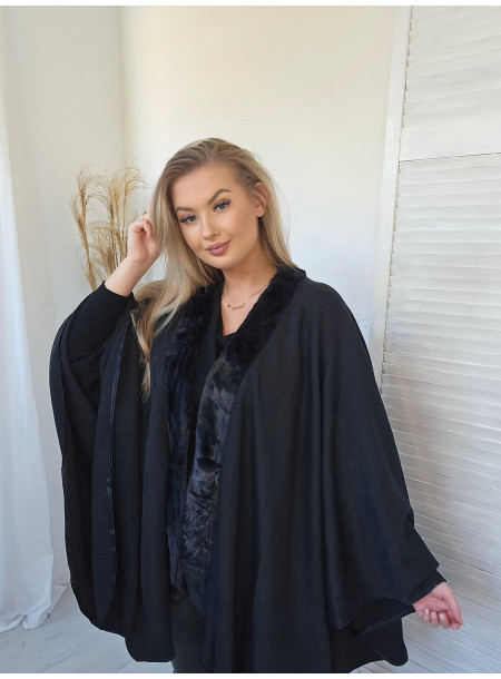 Ponczo L004 czarne