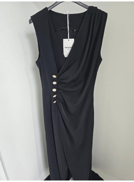 Elegancka sukienka B9176 czarna 2