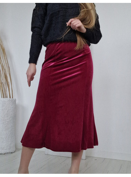 Spódnica welur maxi 3334 2