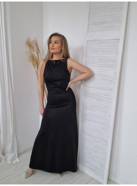 Sukienka elegante maxi 24788 czarna