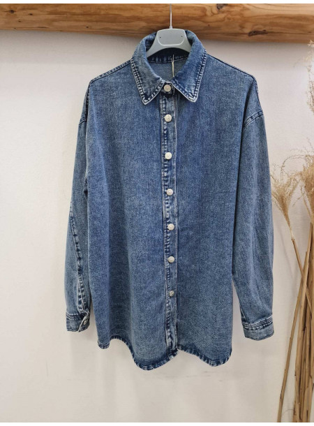 Koszulowa kurtka 12570 jeans 2