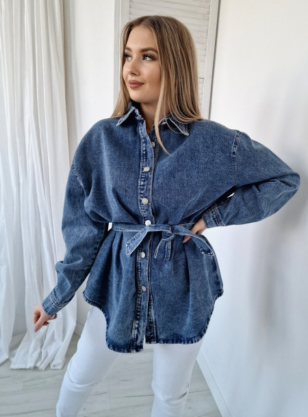 Koszulowa kurtka 12570 jeans
