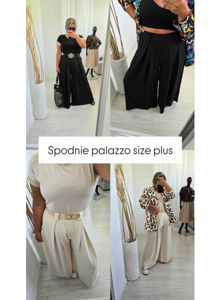 Spodnie palazzo Size + 5966