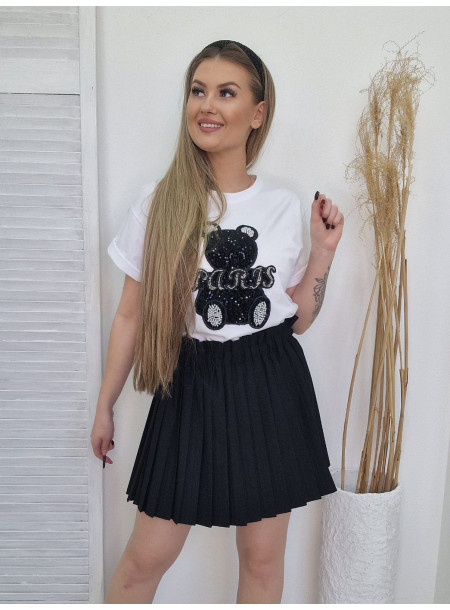 Spódnica plisy 4160 czarna