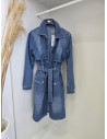 Trencz jeans 8005 niebieski