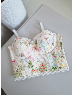 Gorset Fiori 1022 biały