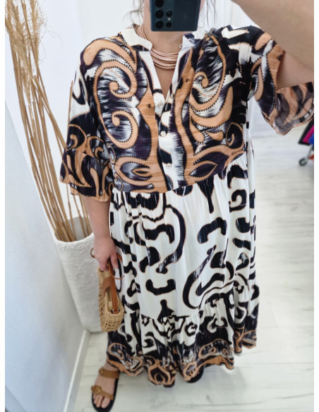 Bawełniana sukienka maxi 083