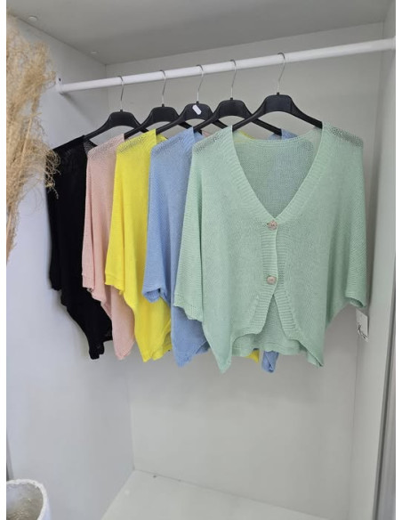 Sweter złote guziki 3266